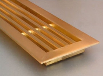 Linear Brass Grille – 6mm Framed