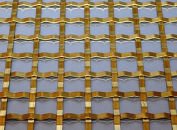 Brass Woven Grille Plain Square 5mm, 19mm