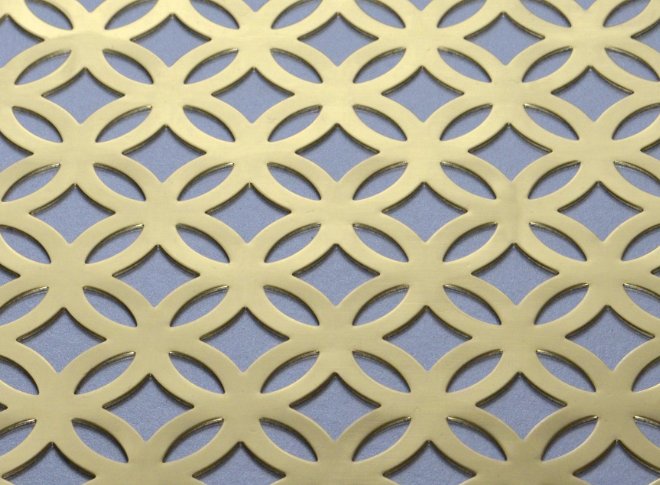 Filigree Pierced Brass Grille