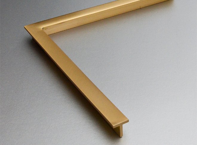 T Profile Brass Frame